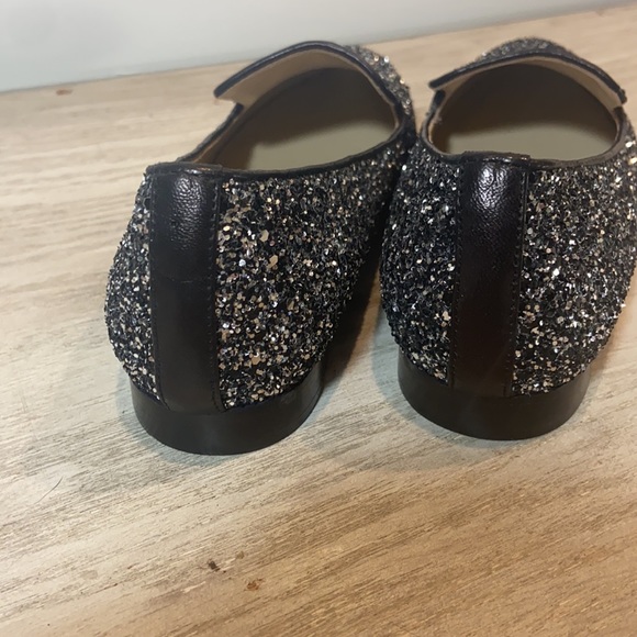 M Gemi Parma Sparkle Flats Black Leather Trim.  Size 37.5 - Picture 3 of 6